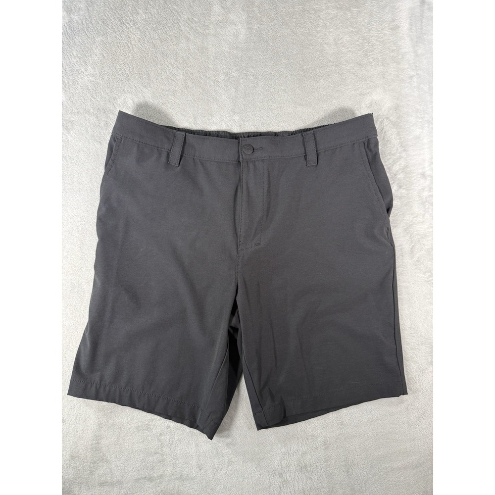 Banana Republic Shorts Mens 36 Black Flat Front Chino Casual